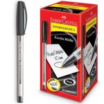 caneta-esferografica-trilux-ponta-media-preta-faber-castell-cxc-50-13509917
