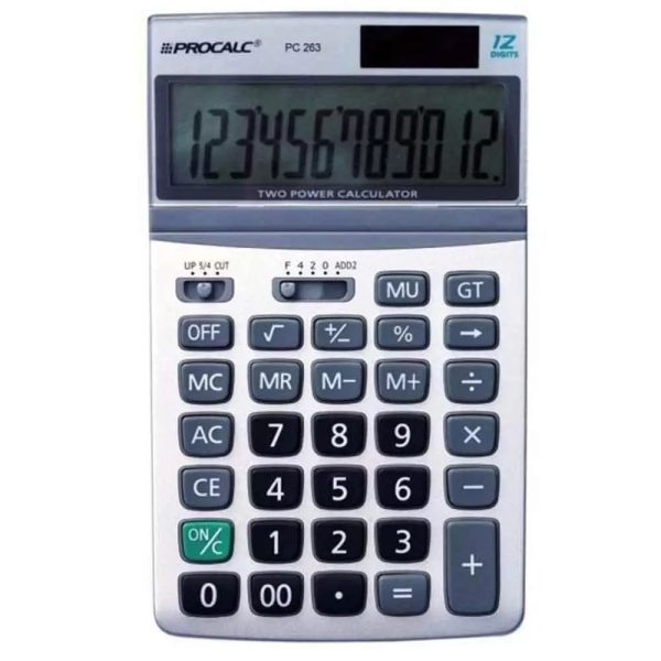 Calculadora 12dig PC263 Procalc – .Zip Papelaria